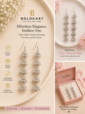 Boldkart Cluster Drop Earrings
