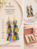 Boldkart Rainbow Drop Earrings for Women